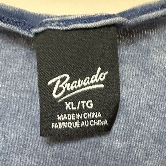 Rolling Stones Steel Wheels Tour Cropped Tank Tee Shirt XL Blue - Picture 2 of 6